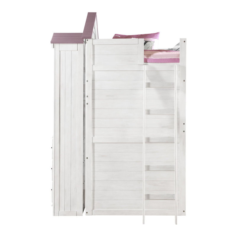 Harper Orchard Abinash Twin Bunk Bed with Shelves by Harper Orchard Wayfair